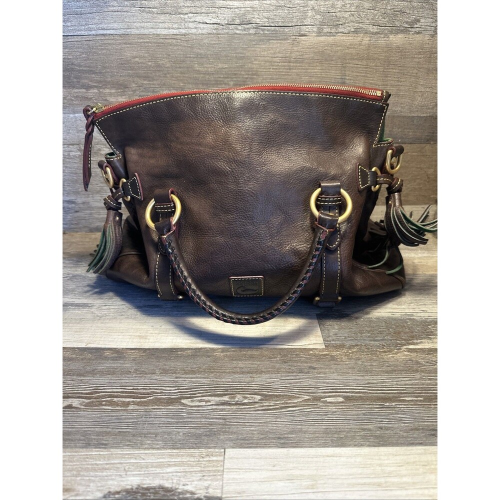 Dooney & Bourke Florentine Satchel Handbag - Brown